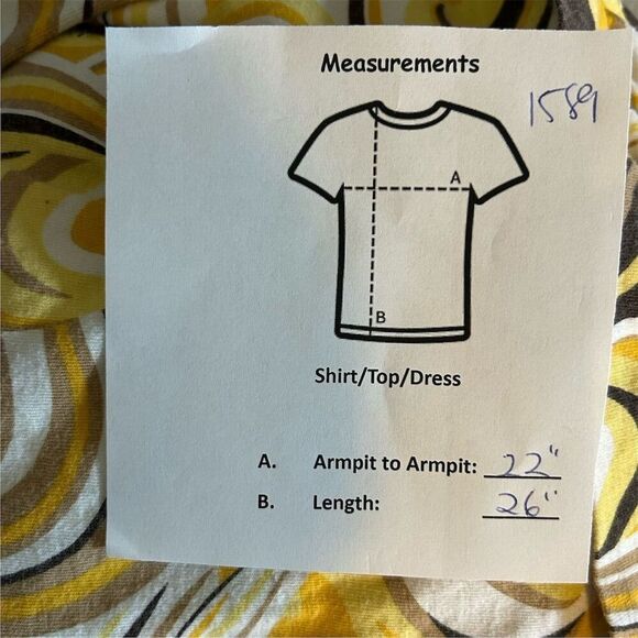 Zoey Beth Plus 3X Yellow Geometric Ruffle Tank Top Sleeveless Casual - Picture 8 of 8